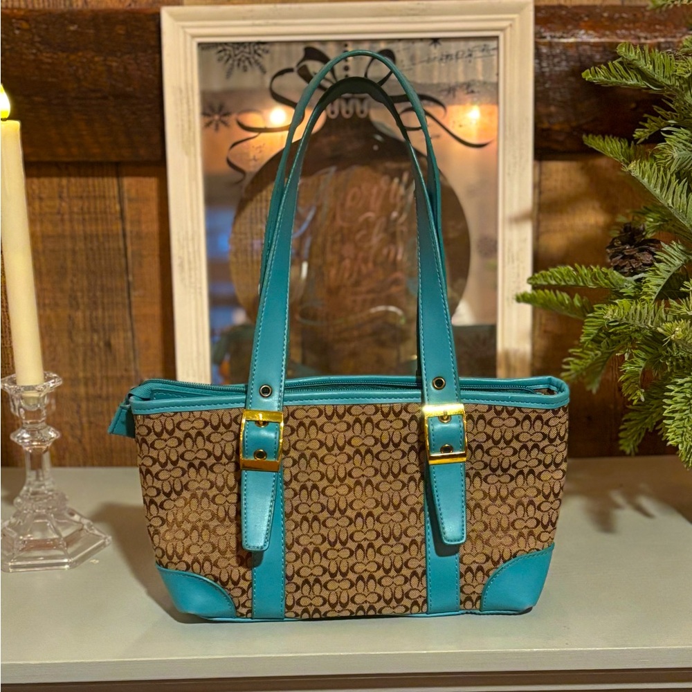 Small Blue Coach Shoulder Bag 🩵